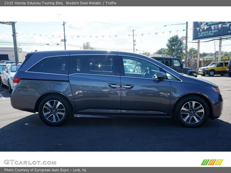 Modern Steel Metallic / Truffle 2015 Honda Odyssey Touring Elite