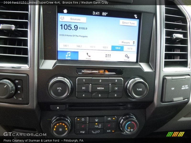 Bronze Fire / Medium Earth Gray 2016 Ford F150 Limited SuperCrew 4x4