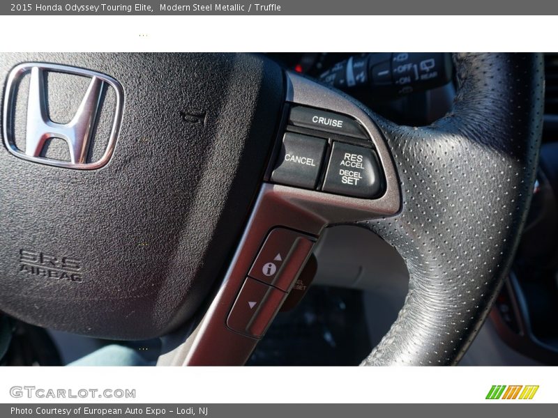 Modern Steel Metallic / Truffle 2015 Honda Odyssey Touring Elite