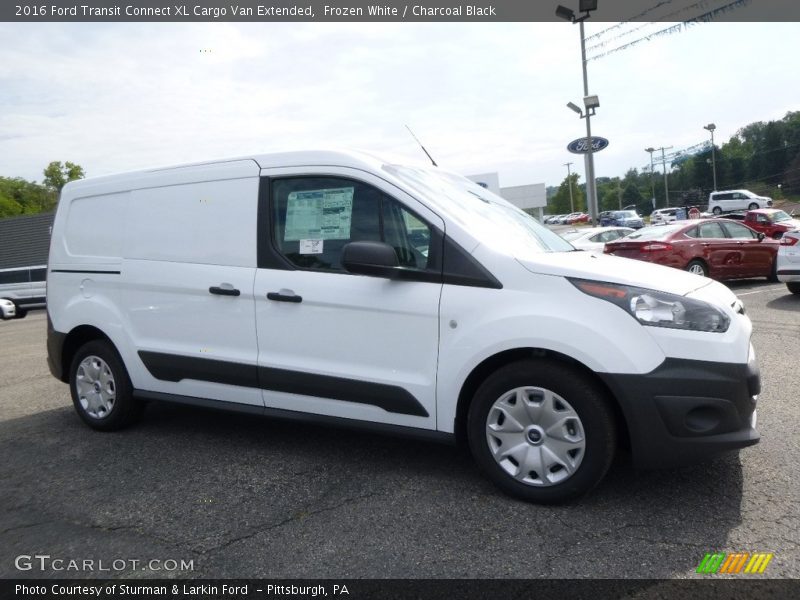Frozen White / Charcoal Black 2016 Ford Transit Connect XL Cargo Van Extended