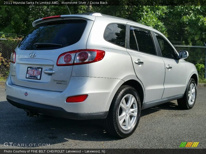 Moonstone Silver / Cocoa Black 2011 Hyundai Santa Fe Limited AWD