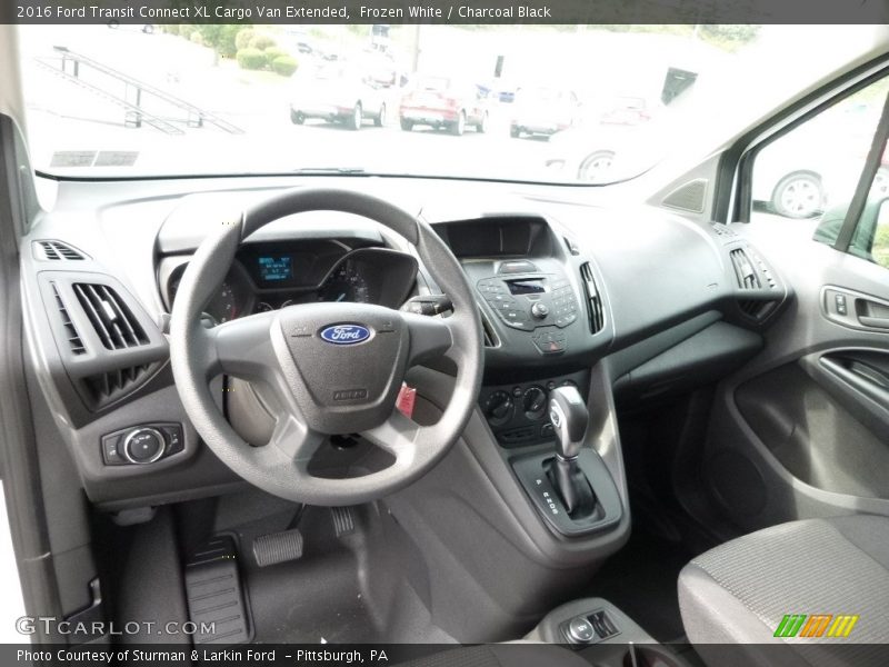 Frozen White / Charcoal Black 2016 Ford Transit Connect XL Cargo Van Extended