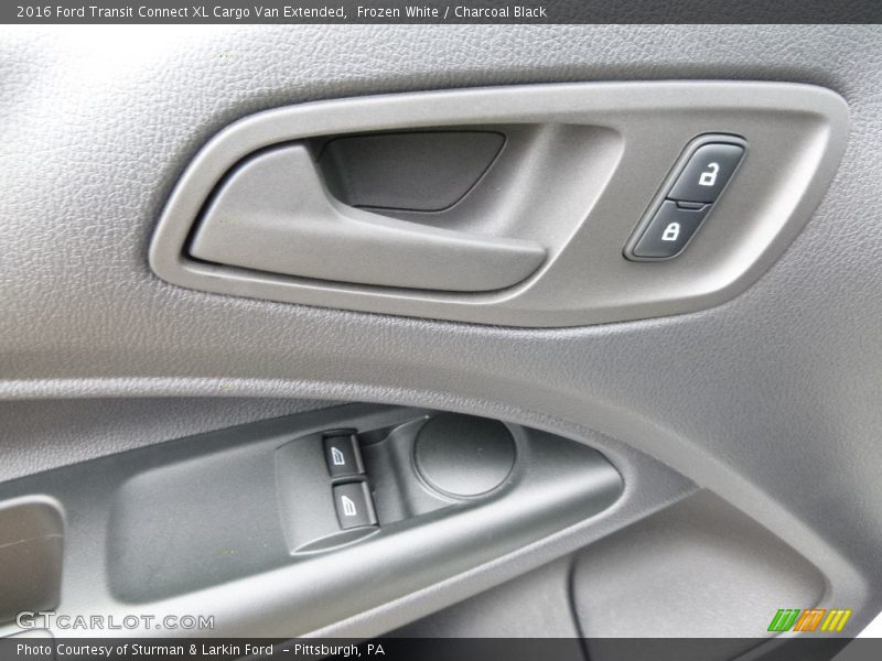 Frozen White / Charcoal Black 2016 Ford Transit Connect XL Cargo Van Extended