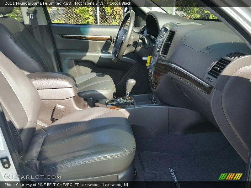 Moonstone Silver / Cocoa Black 2011 Hyundai Santa Fe Limited AWD
