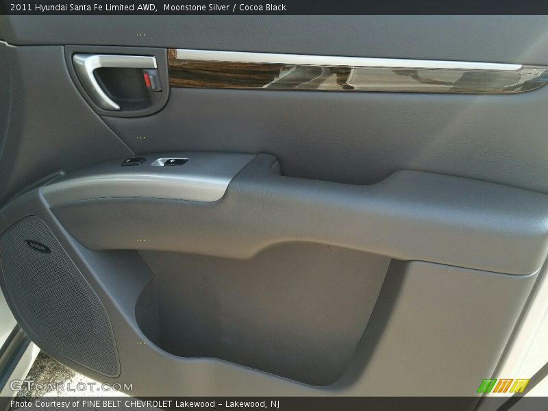Moonstone Silver / Cocoa Black 2011 Hyundai Santa Fe Limited AWD