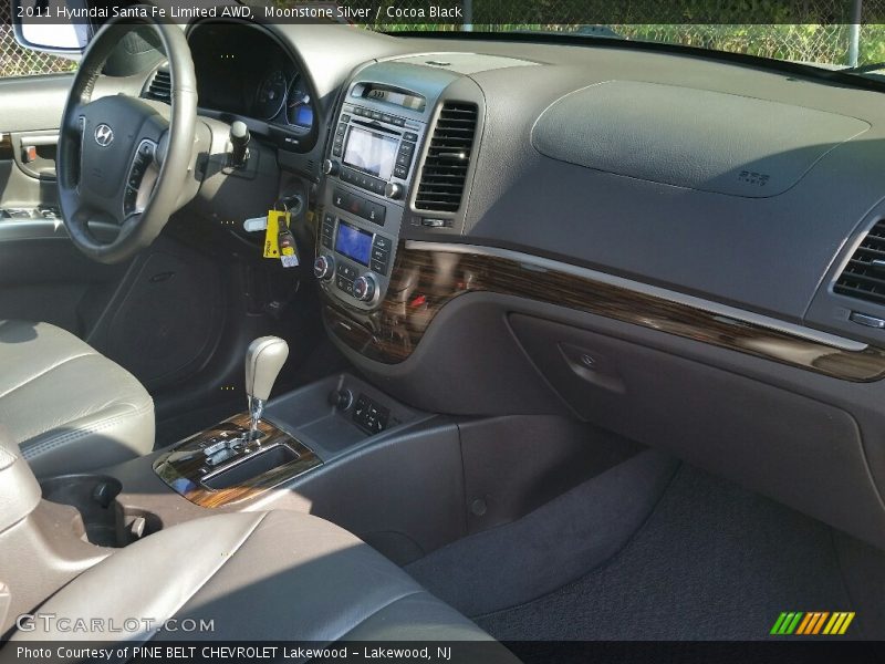 Moonstone Silver / Cocoa Black 2011 Hyundai Santa Fe Limited AWD