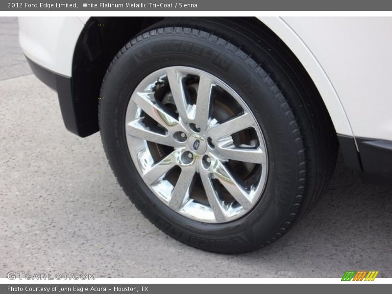 White Platinum Metallic Tri-Coat / Sienna 2012 Ford Edge Limited