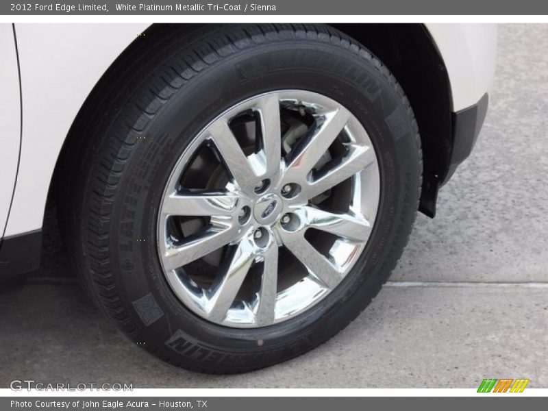 White Platinum Metallic Tri-Coat / Sienna 2012 Ford Edge Limited