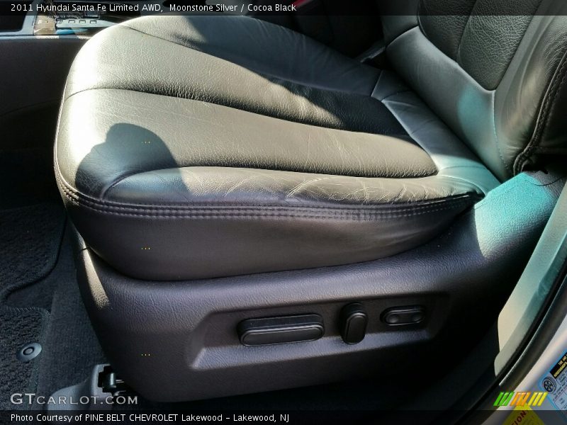 Moonstone Silver / Cocoa Black 2011 Hyundai Santa Fe Limited AWD