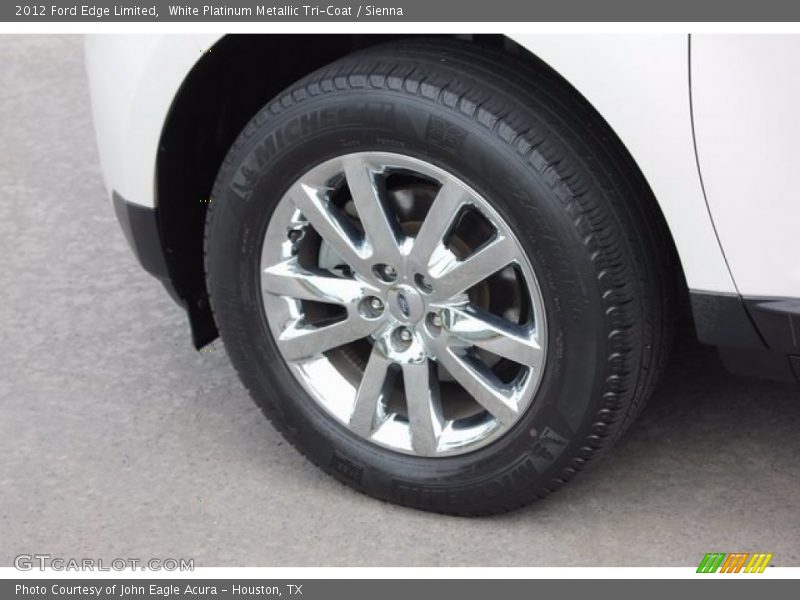 White Platinum Metallic Tri-Coat / Sienna 2012 Ford Edge Limited