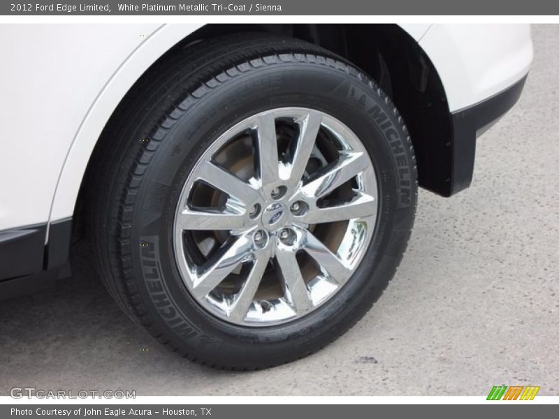 White Platinum Metallic Tri-Coat / Sienna 2012 Ford Edge Limited
