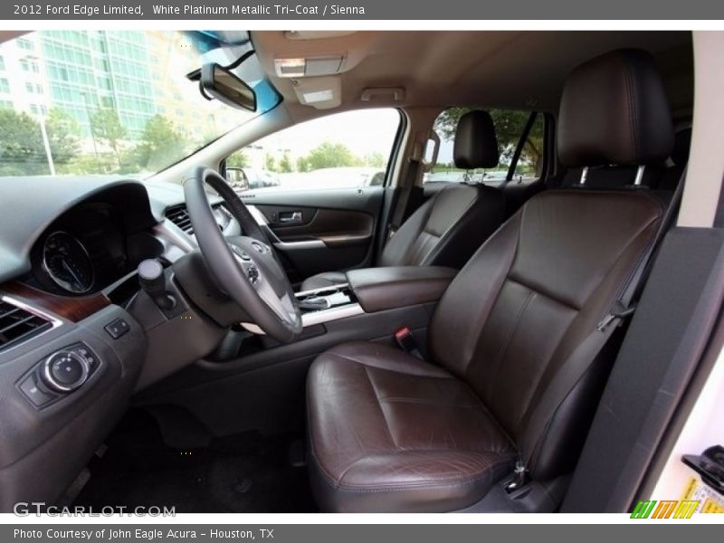 White Platinum Metallic Tri-Coat / Sienna 2012 Ford Edge Limited