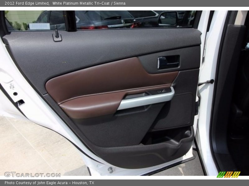 White Platinum Metallic Tri-Coat / Sienna 2012 Ford Edge Limited