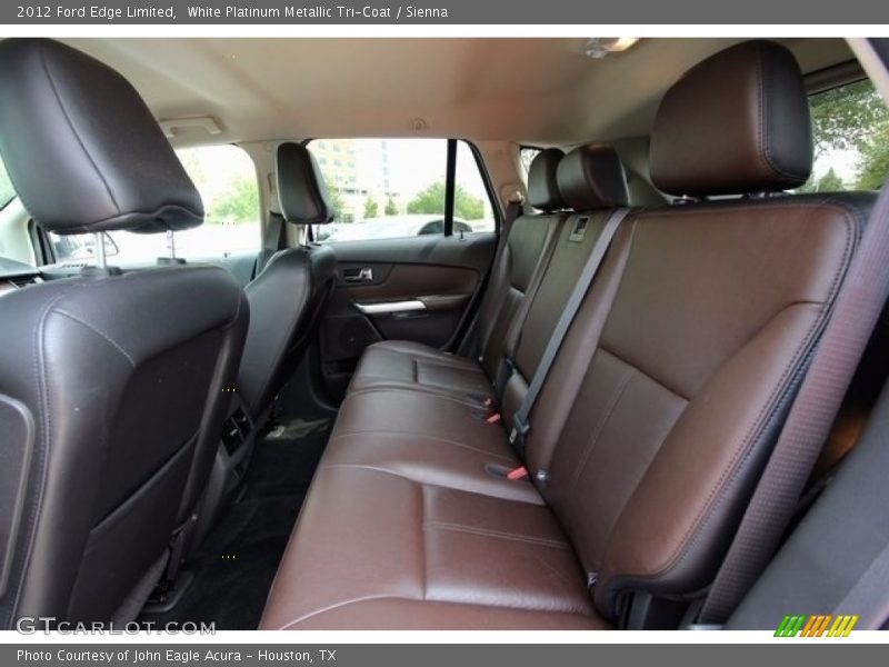 White Platinum Metallic Tri-Coat / Sienna 2012 Ford Edge Limited