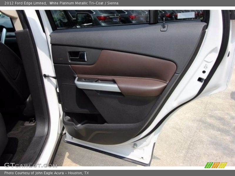 White Platinum Metallic Tri-Coat / Sienna 2012 Ford Edge Limited