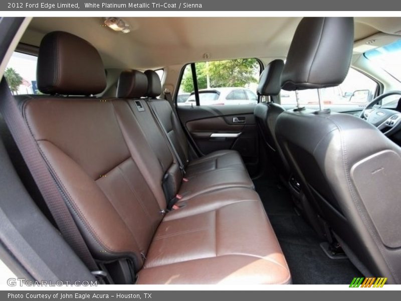 White Platinum Metallic Tri-Coat / Sienna 2012 Ford Edge Limited