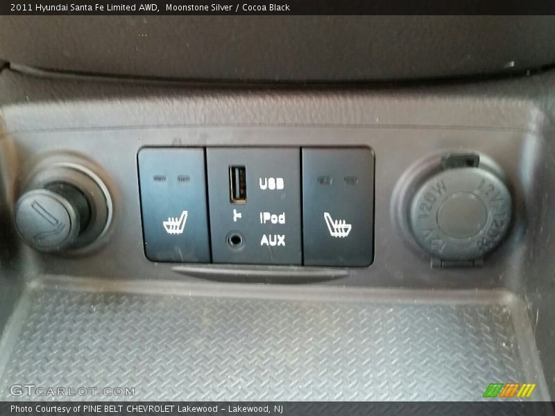 Moonstone Silver / Cocoa Black 2011 Hyundai Santa Fe Limited AWD
