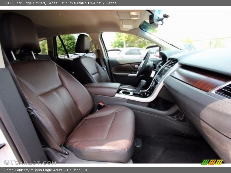 White Platinum Metallic Tri-Coat / Sienna 2012 Ford Edge Limited