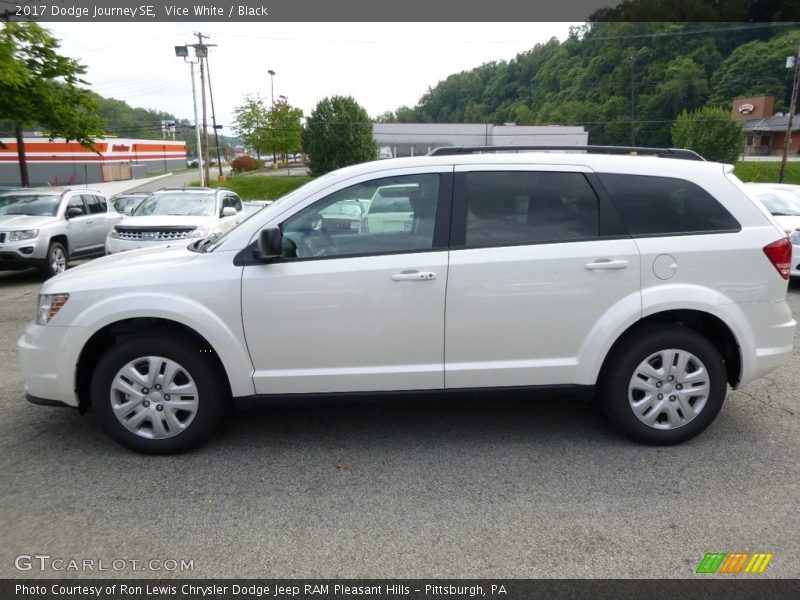 Vice White / Black 2017 Dodge Journey SE