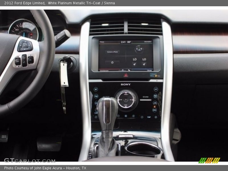 White Platinum Metallic Tri-Coat / Sienna 2012 Ford Edge Limited