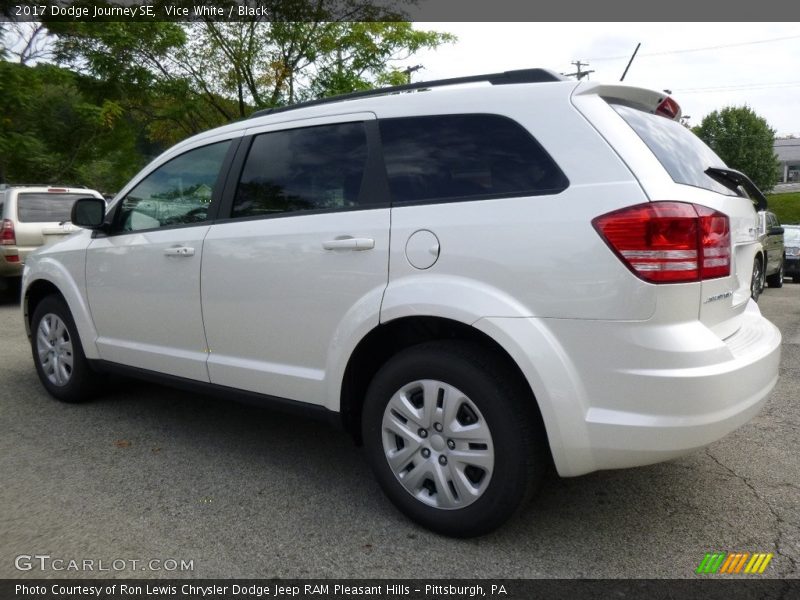 Vice White / Black 2017 Dodge Journey SE
