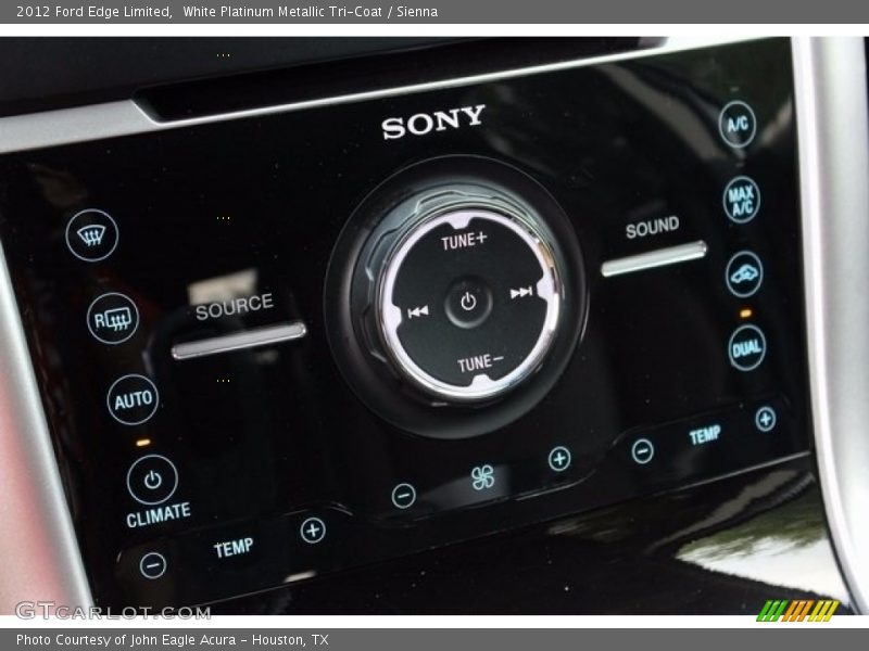 White Platinum Metallic Tri-Coat / Sienna 2012 Ford Edge Limited