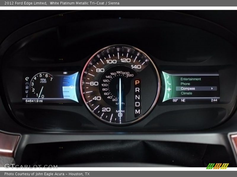 White Platinum Metallic Tri-Coat / Sienna 2012 Ford Edge Limited