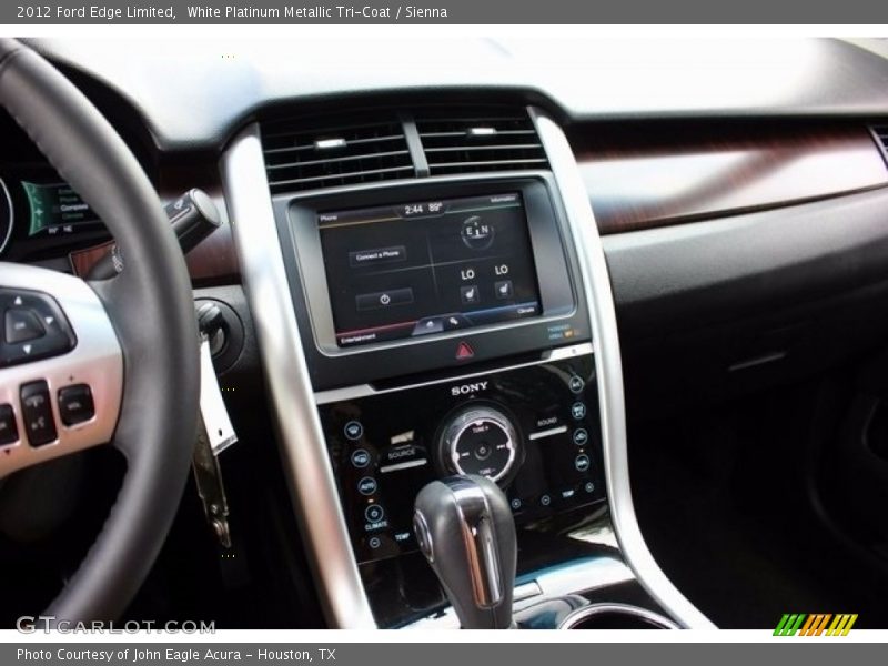 White Platinum Metallic Tri-Coat / Sienna 2012 Ford Edge Limited