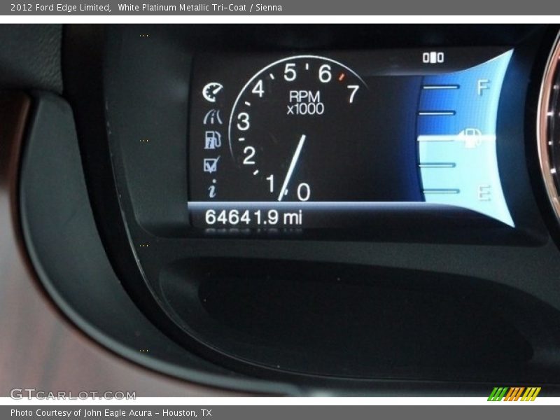 White Platinum Metallic Tri-Coat / Sienna 2012 Ford Edge Limited