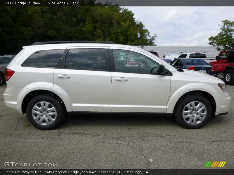 Vice White / Black 2017 Dodge Journey SE