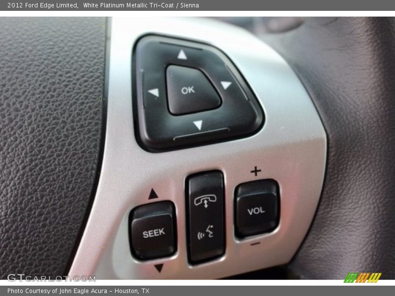 White Platinum Metallic Tri-Coat / Sienna 2012 Ford Edge Limited