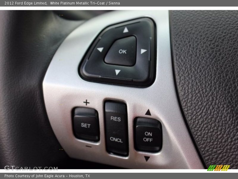 White Platinum Metallic Tri-Coat / Sienna 2012 Ford Edge Limited