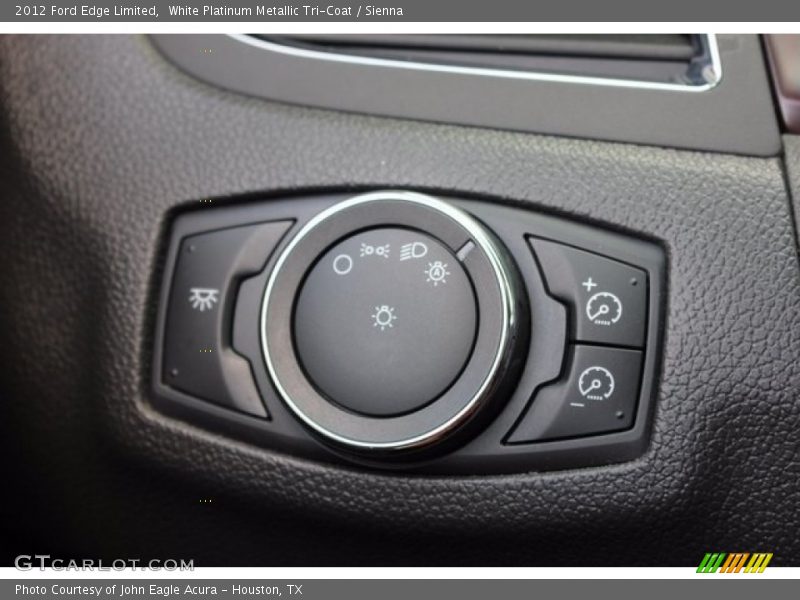 White Platinum Metallic Tri-Coat / Sienna 2012 Ford Edge Limited