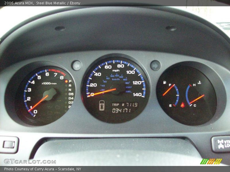 Steel Blue Metallic / Ebony 2006 Acura MDX