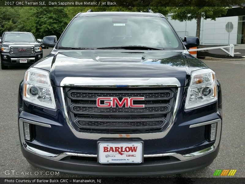 Dark Sapphire Blue Metallic / Jet Black 2017 GMC Terrain SLE