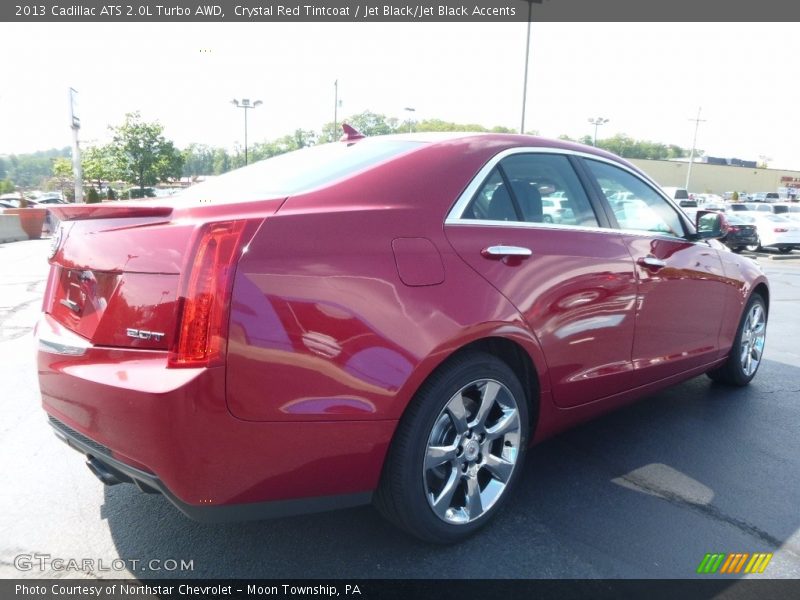 Crystal Red Tintcoat / Jet Black/Jet Black Accents 2013 Cadillac ATS 2.0L Turbo AWD