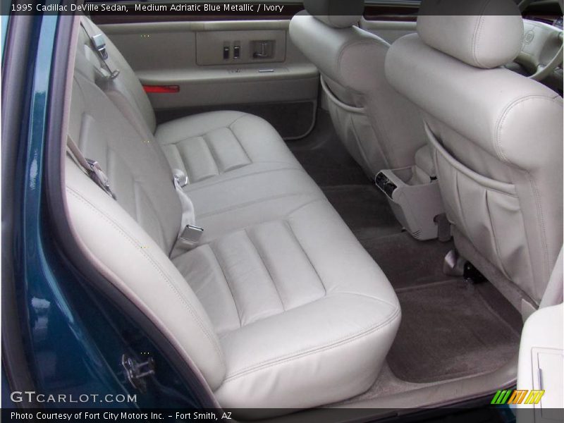 Medium Adriatic Blue Metallic / Ivory 1995 Cadillac DeVille Sedan