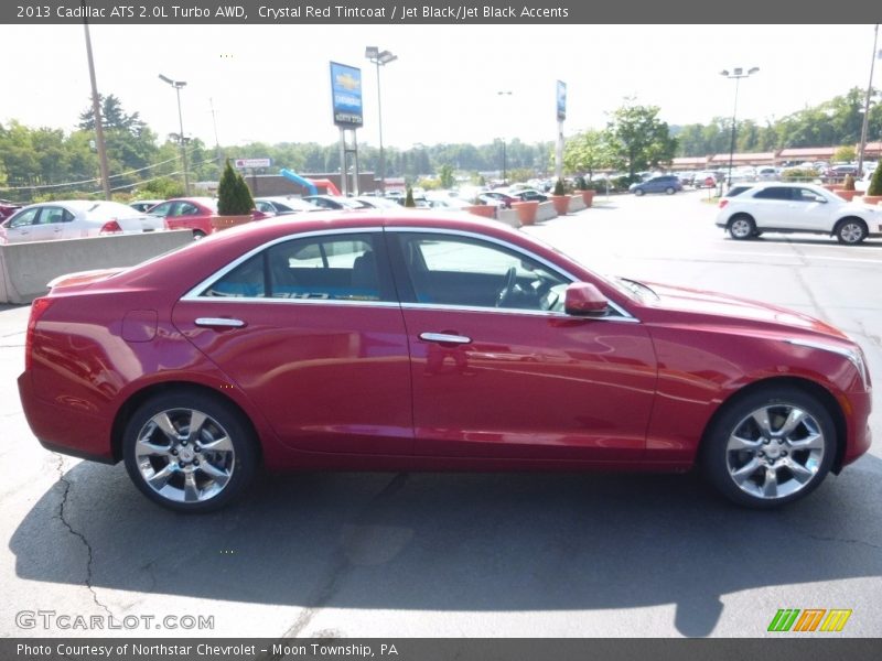 Crystal Red Tintcoat / Jet Black/Jet Black Accents 2013 Cadillac ATS 2.0L Turbo AWD