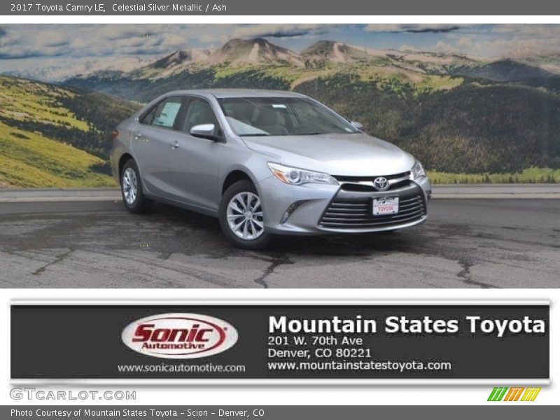 Celestial Silver Metallic / Ash 2017 Toyota Camry LE