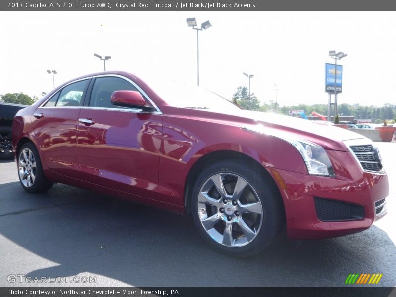 Crystal Red Tintcoat / Jet Black/Jet Black Accents 2013 Cadillac ATS 2.0L Turbo AWD