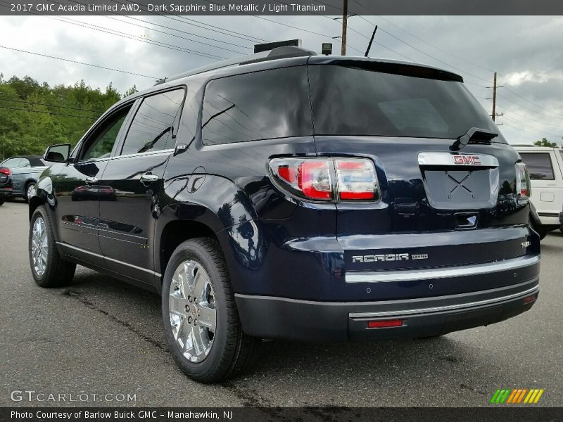 Dark Sapphire Blue Metallic / Light Titanium 2017 GMC Acadia Limited AWD