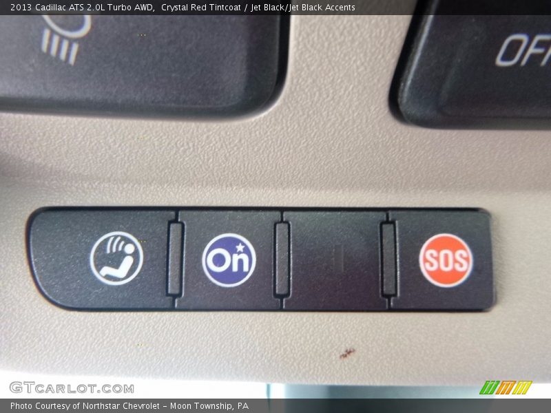 Crystal Red Tintcoat / Jet Black/Jet Black Accents 2013 Cadillac ATS 2.0L Turbo AWD