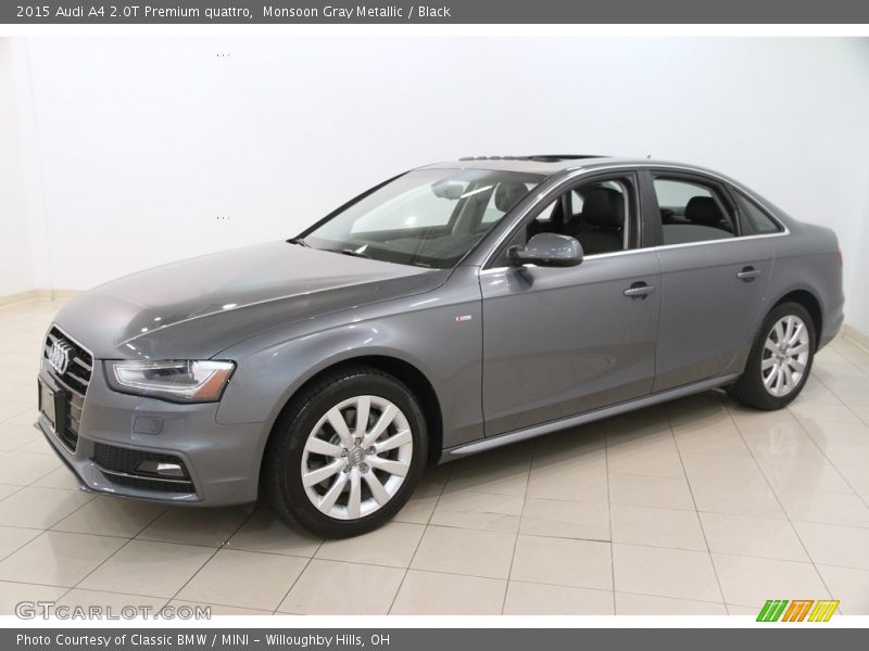 Monsoon Gray Metallic / Black 2015 Audi A4 2.0T Premium quattro