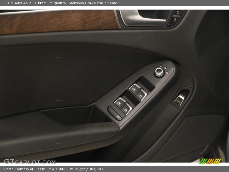 Monsoon Gray Metallic / Black 2015 Audi A4 2.0T Premium quattro