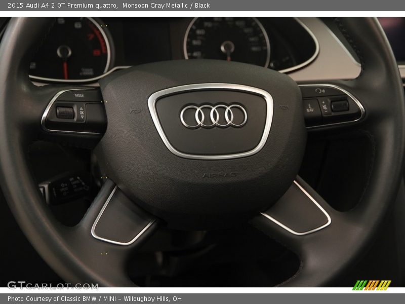 Monsoon Gray Metallic / Black 2015 Audi A4 2.0T Premium quattro