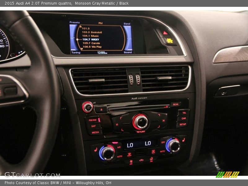 Monsoon Gray Metallic / Black 2015 Audi A4 2.0T Premium quattro