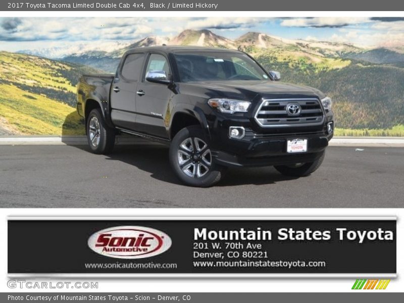 Black / Limited Hickory 2017 Toyota Tacoma Limited Double Cab 4x4