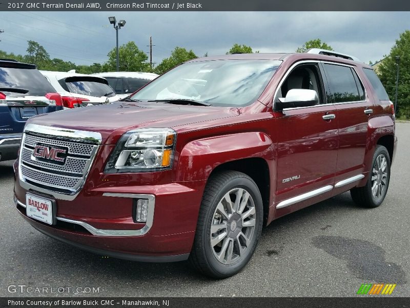 Crimson Red Tintcoat / Jet Black 2017 GMC Terrain Denali AWD