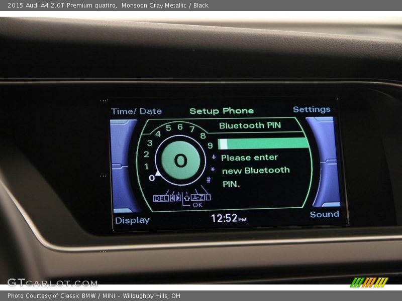 Monsoon Gray Metallic / Black 2015 Audi A4 2.0T Premium quattro