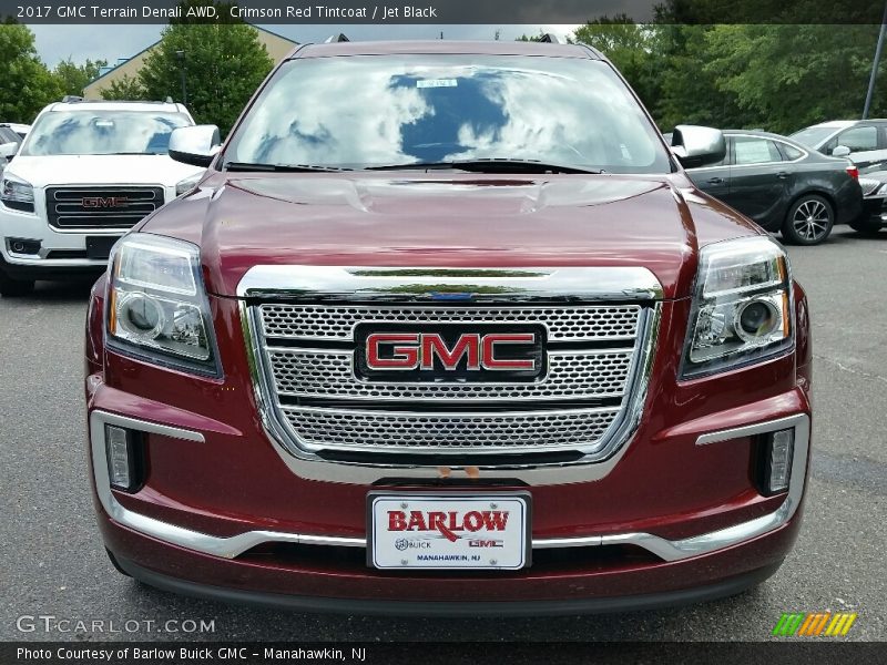 Crimson Red Tintcoat / Jet Black 2017 GMC Terrain Denali AWD